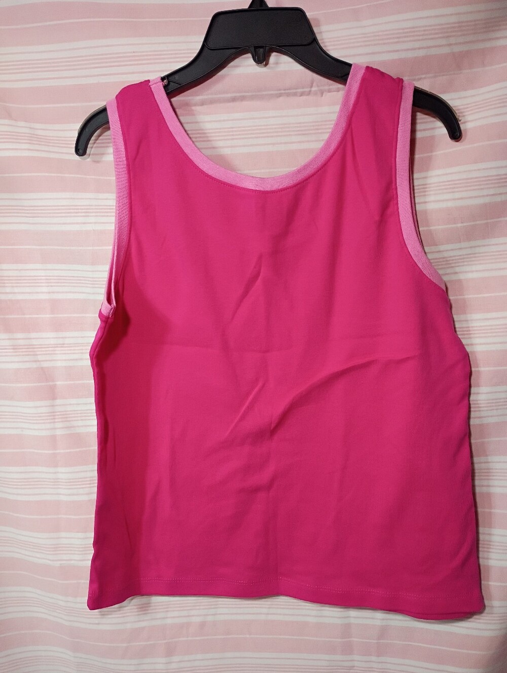 Hannah Hot Pink Scoop Neck Tank